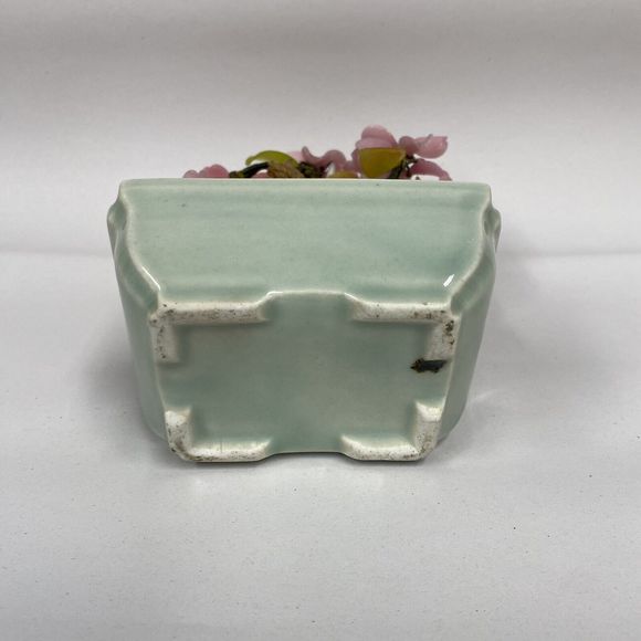 Vtg Glass Bonsai Tree Pink Flowers Artificial Plant Oriental Home Decor - Picture 6 of 11